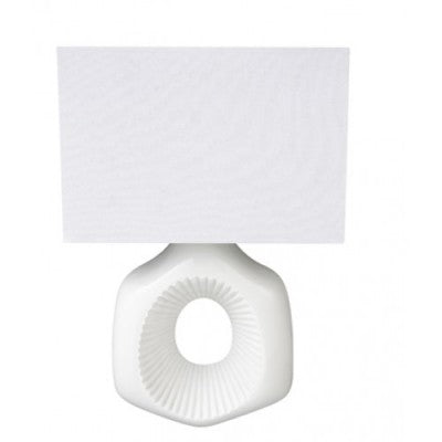 White Wall Sconce – Rectangular Half Shade with Resin Body for Hotels