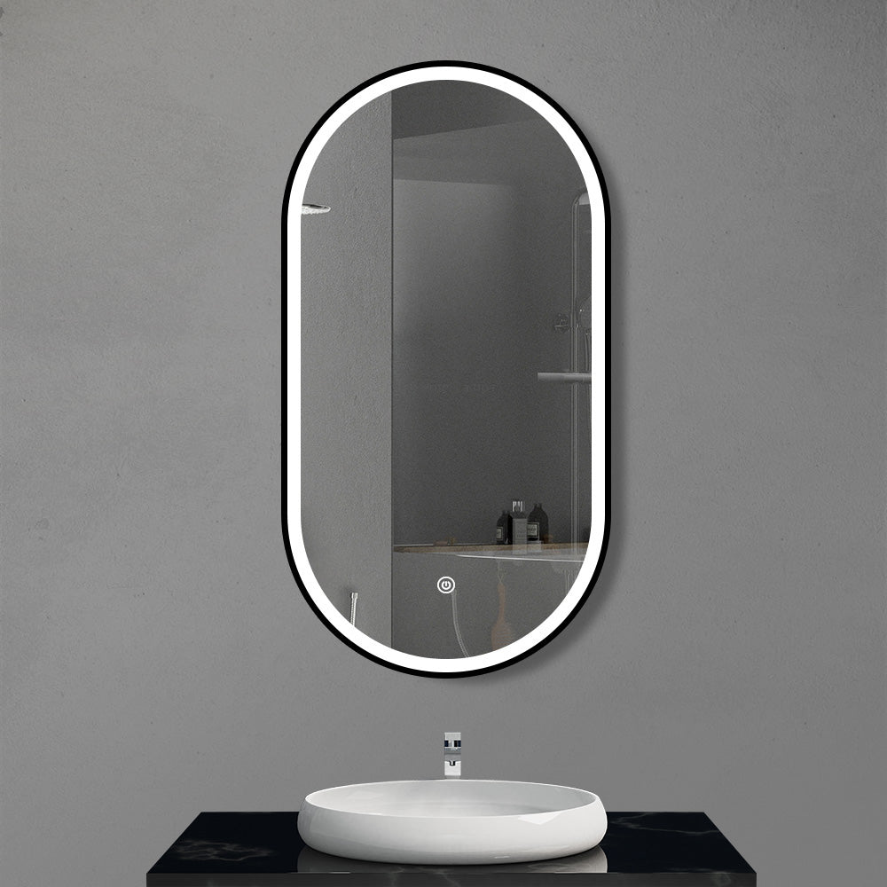 LED Bathroom Mirror with 3 Color Temperature & Touch Control – Adjustable Brightness (3 Sizes)