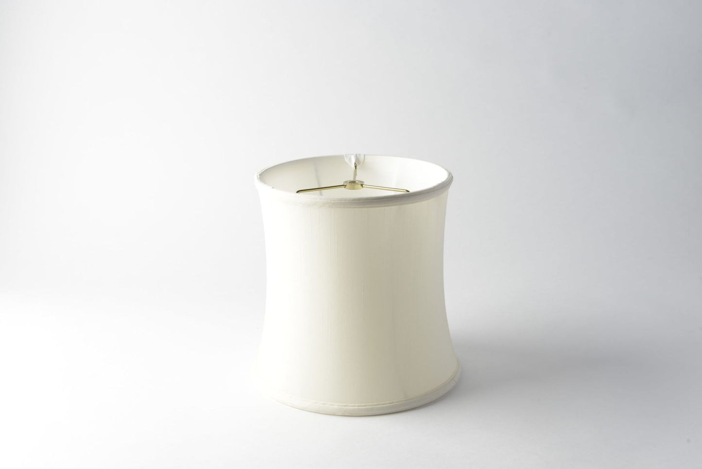 Shantung Tall Drum Lampshade – Off-White Soft-Sided Translucent Design