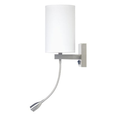 Comfort Inn & Suites Truly Yours Wall Lamp with LED Reading Light – Single Mount