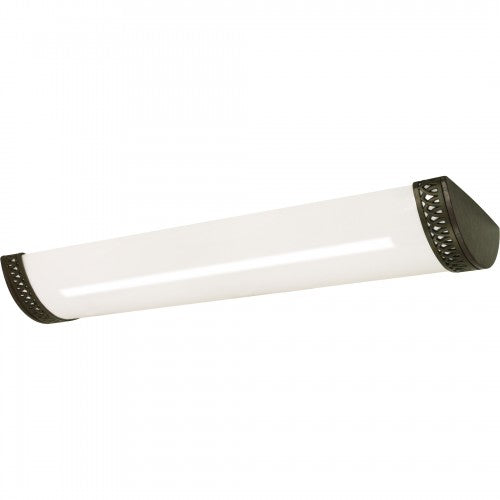 3-Light 50" Linear Flush Mount Ceiling Light in Old Bronze Finish
