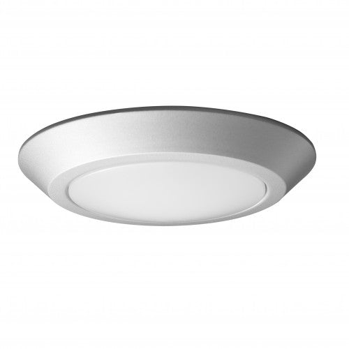 10” LED Flush Mount Ceiling Disc Light – Brushed Nickel, 3000K Warm White