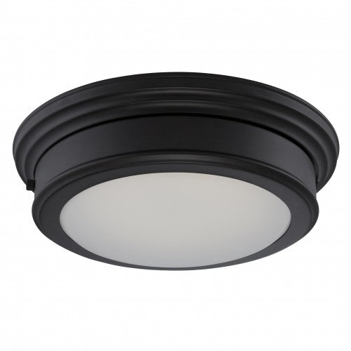 1-Light LED Flush Mount Ceiling Light in Aged Bronze Finish – Modern Low Profile Ceiling Lamp