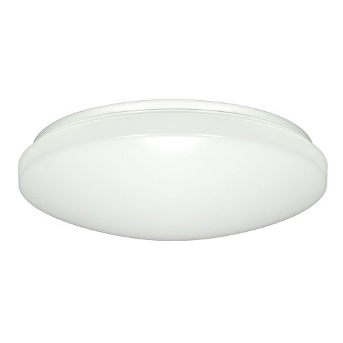 Energy Star 1-Light 14" LED Flush Mount Ceiling Light – White Finish with Occupancy Sensor