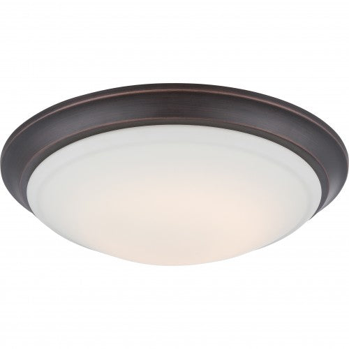 LED Flush Mount Ceiling Light – White Frosted Glass