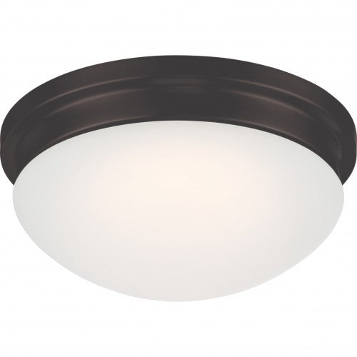 LED Flush Mount Ceiling Light – Frosted Glass, Modern White Finish