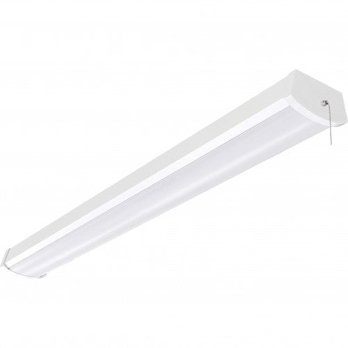 LED 4' Ceiling Wrap Light with Pull Chain – 40W, 3000K, 120–277V