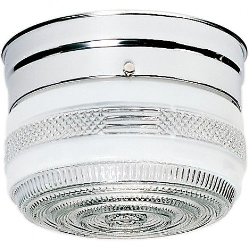 HLCLN60043 6" 1-Light LED Flush Mount Ceiling Fixture – Small Crystal Accent