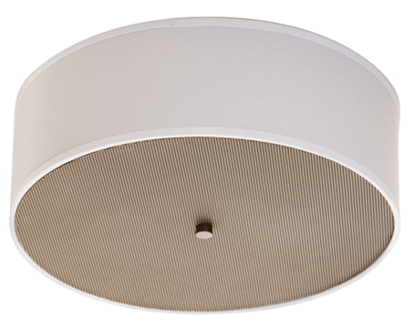 C10004 Sungold Square Ceiling Light – 2 x GU24 Base Sockets, White Brussels Shade