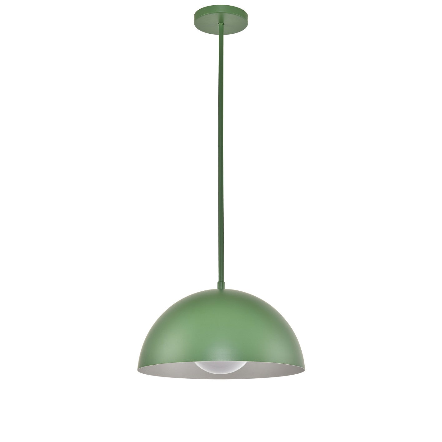 Olive Green Hardwired Ceiling Lamp – Modern Single Light E26 Fixture