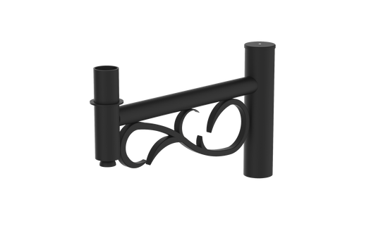 Decorative Arm CLP-246B – Aluminum Wall Mount for Poles & Tenons, Multiple Finishes