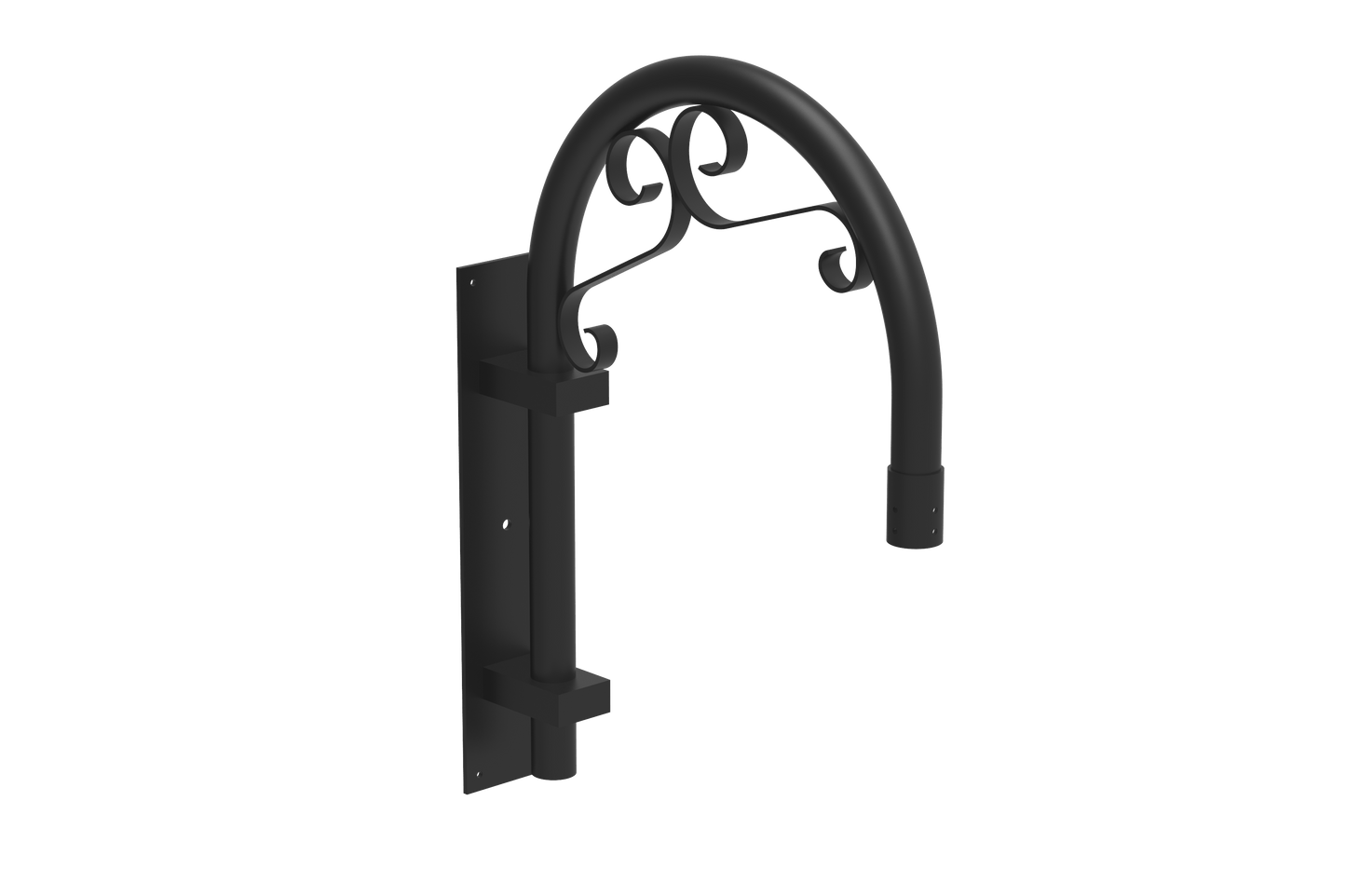 Decorative Arm 9 – Extruded Aluminum Mounting Arm for Outdoor Lighting