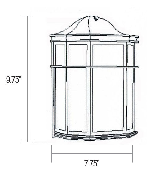 HL-DO Traditional Outdoor Pocket Lantern – Flush Mount Wall Light