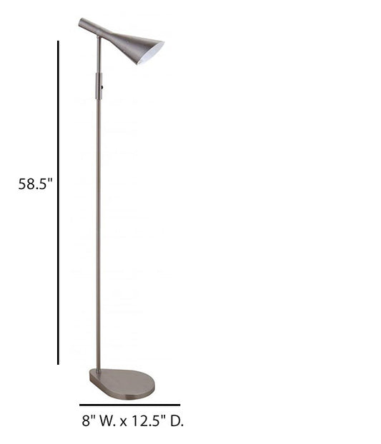 Bloom Brushed Smoke Floor Lamp – HLW10046