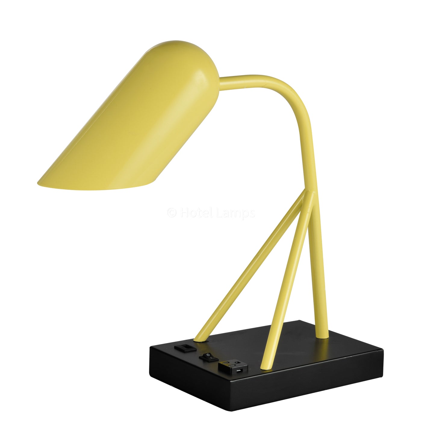 Gemini Desk Lamp – Yellow Modern LED Table Lamp