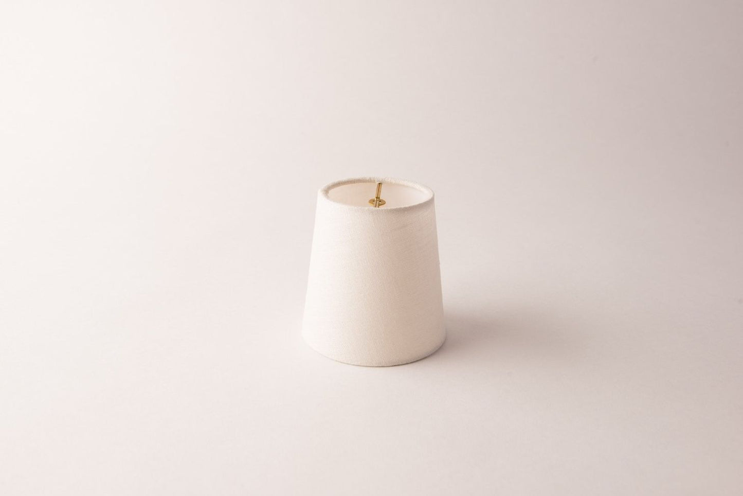 Empire Rolled Edge Bone Linen Chandelier Lampshade – Hardback Translucent Design