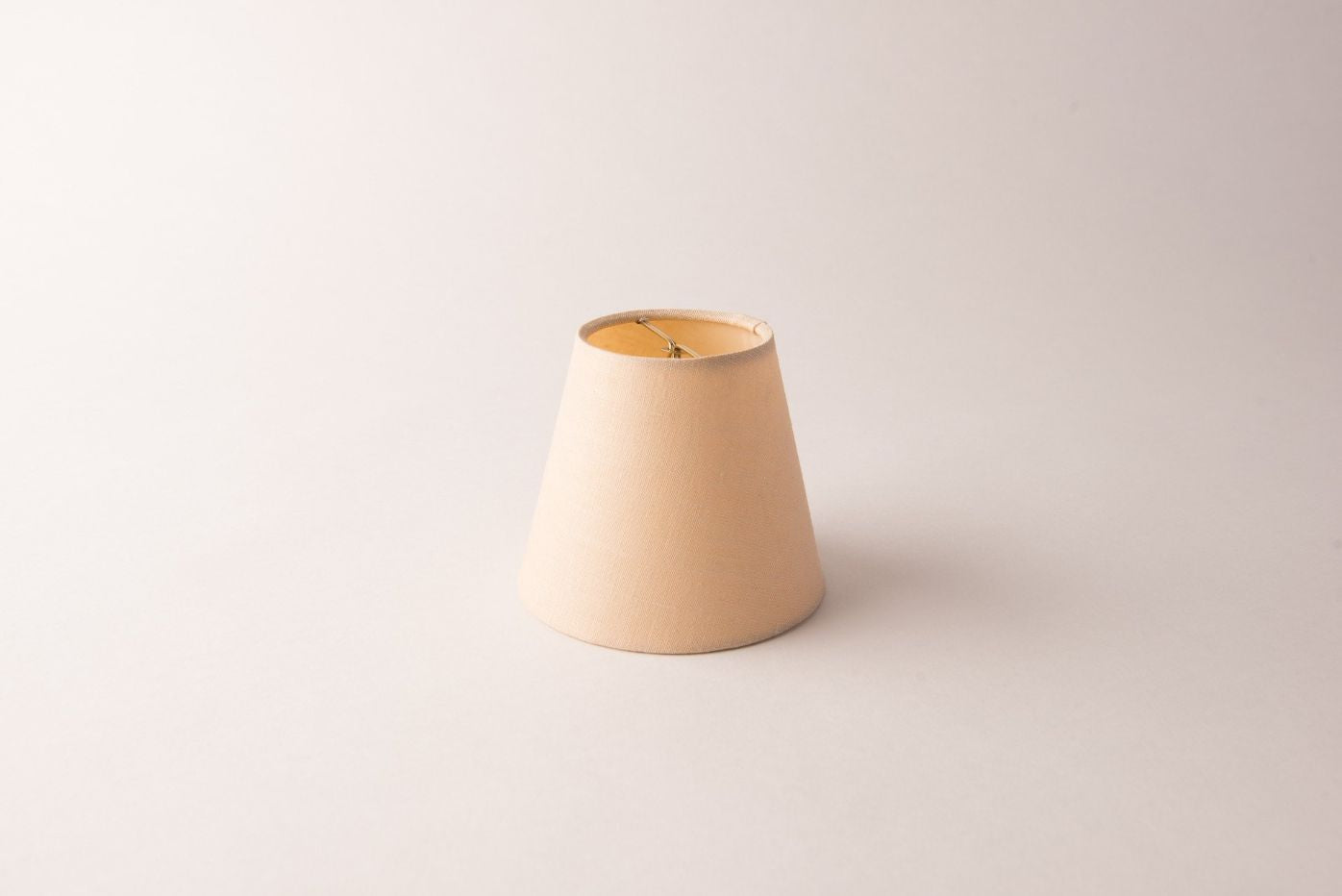 Empire Rolled Edge Buff Linen Chandelier Lampshade – Hardback Translucent Design