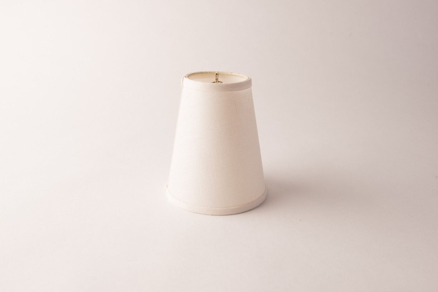 Cone White Linen Chandelier Lampshade – Hardback Translucent Design