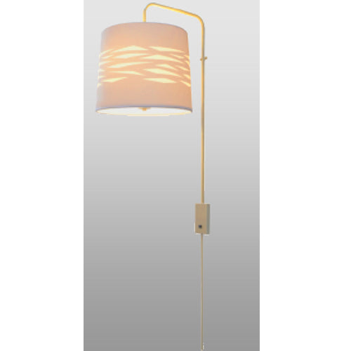 402.1C Wall Mounted Pendant – 71” Champagne Metallic Fixture | 120V | Dual E26 | TRIAC Dimmable