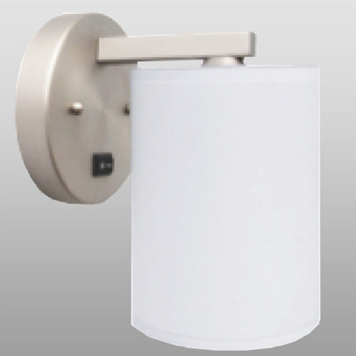 401.1 Custom Brushed Nickel Wall Luminaire – 120V | E26 Medium Base | TRIAC Dimmable