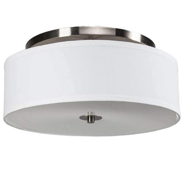 16″ Diameter Brushed Nickel LED Pendant – 24W Integrated LED | 3000K | 2400 Lumens | 120V (SKU: HIC-0104)
