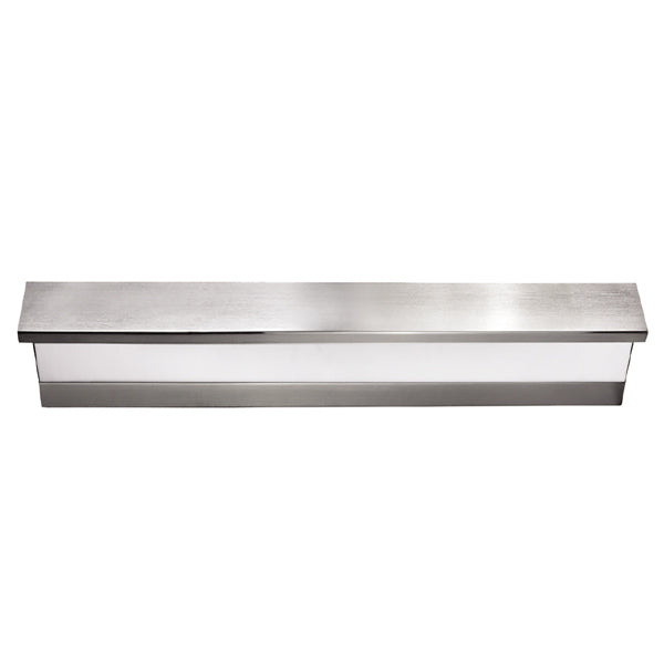 Perspective 30” Frosted White & Brushed Nickel Vanity Light – 2 x 14W T5 Hardwired | SKU: HIC-0205