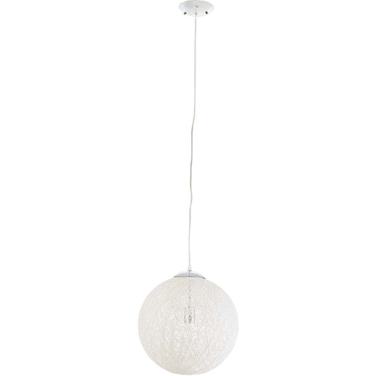 Spool 16" Pendant Light Chandelier – Woven-Inspired Ceiling Fixture