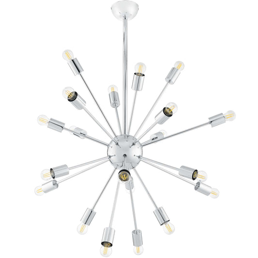 Volley Pendant Chandelier – 24-Light Mid-Century Modern Fixture