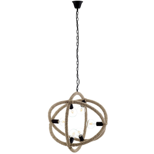 Transpose Rope Pendant Chandelier – Modern Farmhouse Ceiling Light
