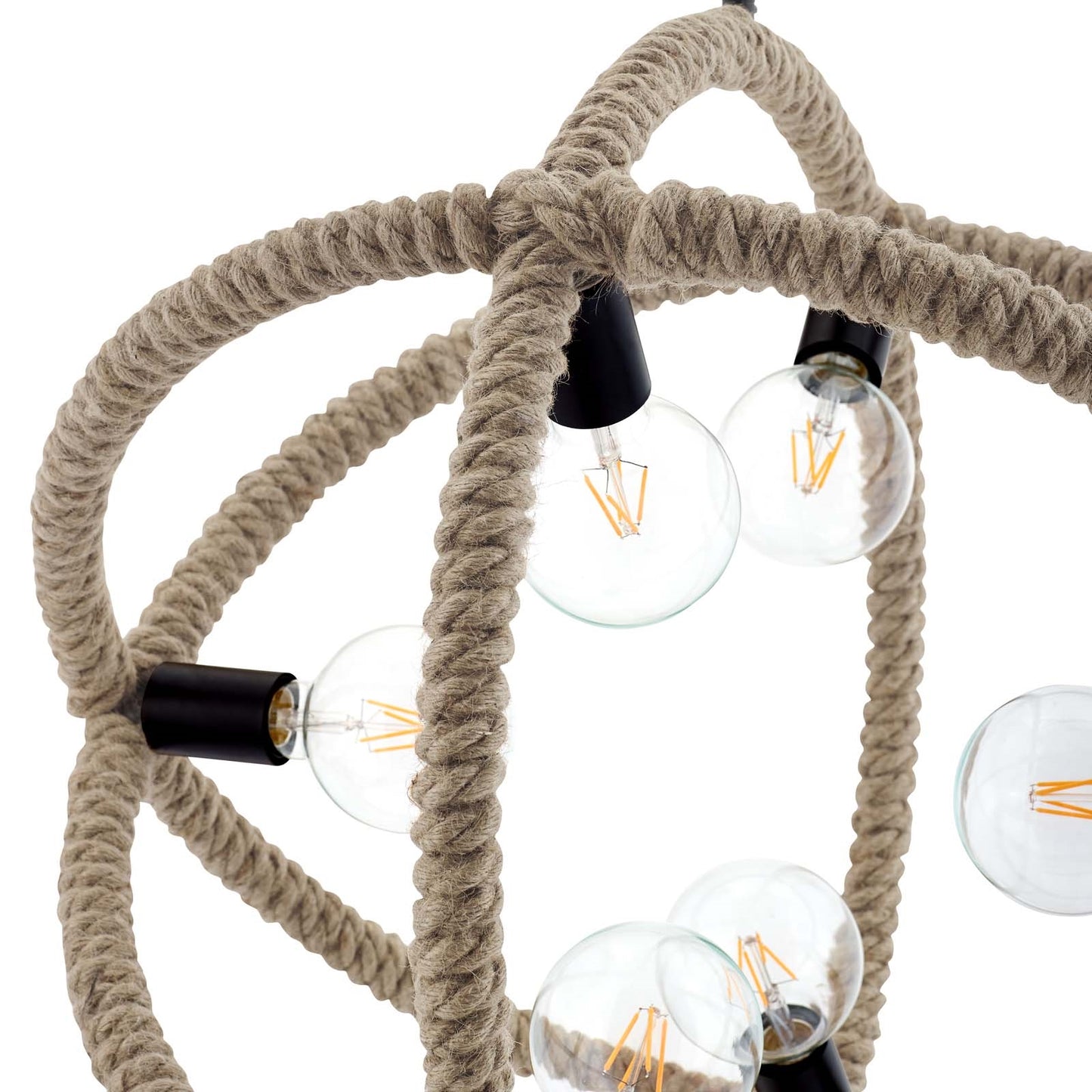 Transpose Rope Pendant Chandelier – Modern Farmhouse Ceiling Light