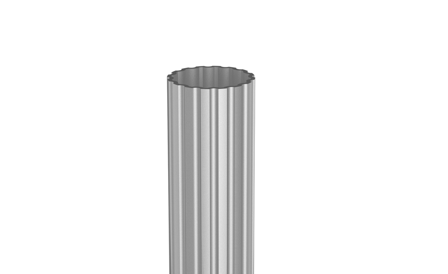 CL-RSAF Round Straight Aluminum Fluted Light Pole – Seamless 6063 Aluminum Shaft