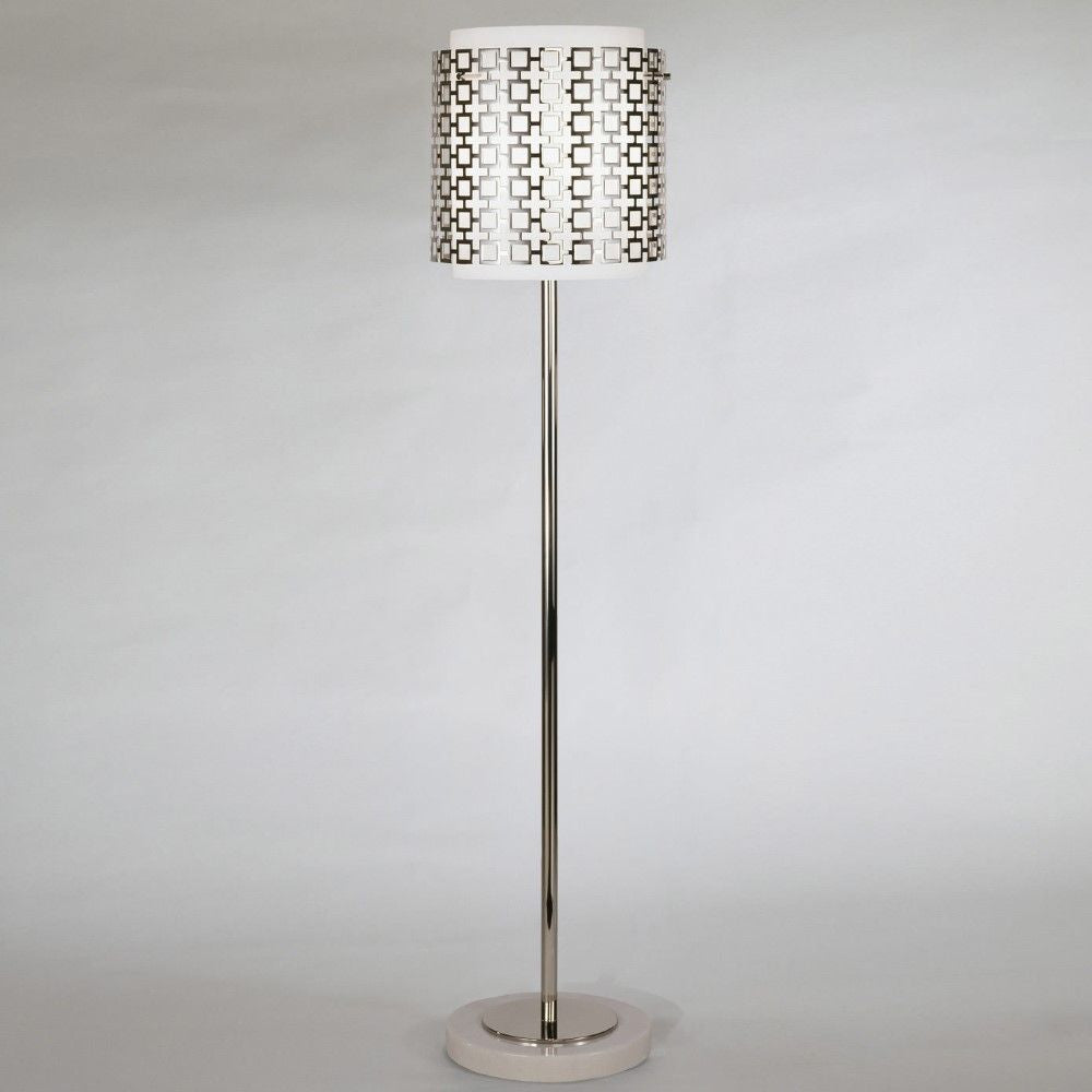 New Generation Frosted White Cased Glass Metal Shade Ceiling Flush Mount – Antique Brass, 15.25"