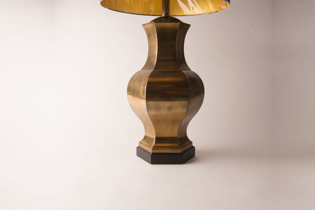 1940s Classical Modern Brass Lamp – Vintage-Inspired Table Lighting