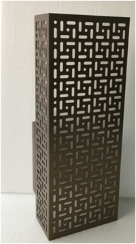 Modern Wall Sconce with Swing Arm – Sungold Powder-Coated Finish