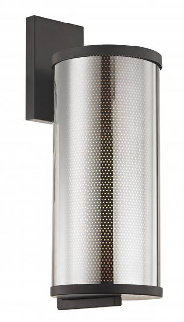 Matte Black LED Wall Sconce with Ashtray Shade – HLHW10101