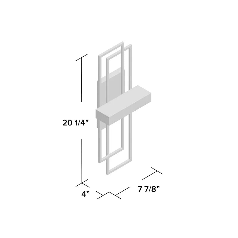 Hotel LED Wall Sconce – Brushed Nickel with Opal Matte Acrylic – HLHW10097
