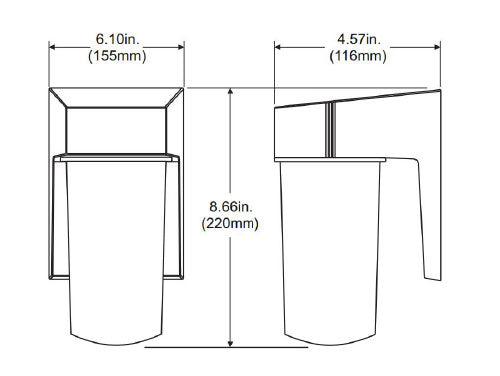 HL-OW Outdoor Wall Light Fixture – Weather-Resistant Polycarbonate Jar Sconce