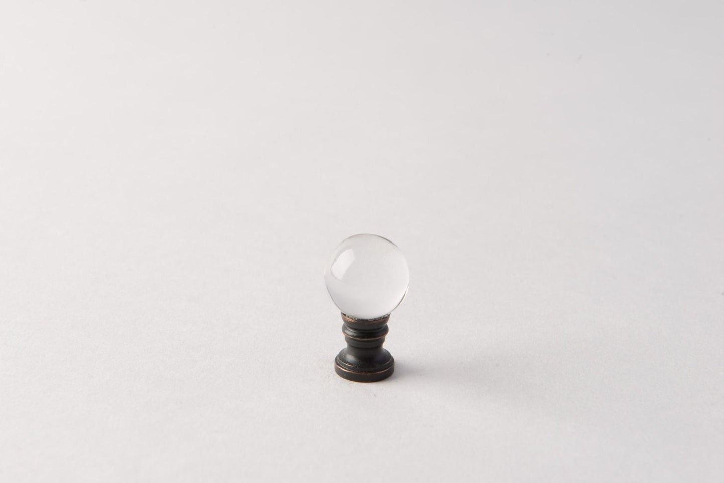 Oiled Bronze Faceted Crystal Ball 20mm | Modern Elegant Decorative Accent