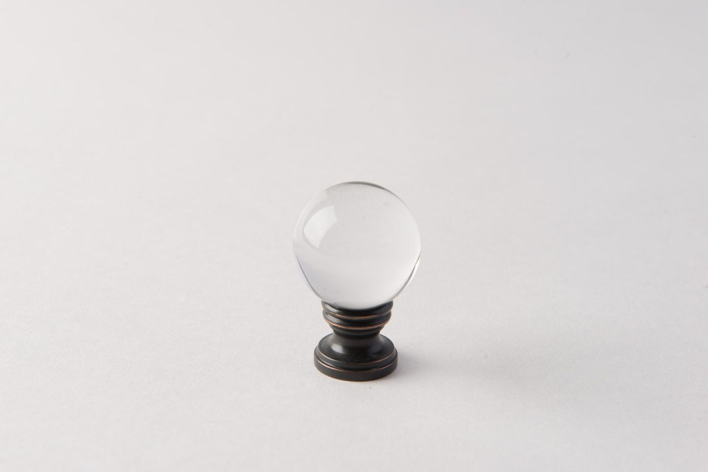 Oiled Bronze Faceted Crystal Ball 30mm | Modern Elegant Decorative Accent