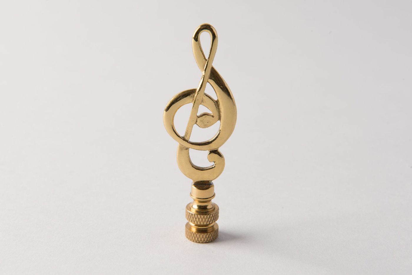 Polished Brass Music Note – Decorative Lamp & Finial Accent