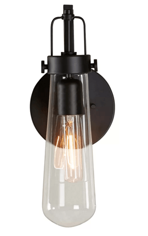 Dimmable Table Lamp with Clear Glass Shade and Aged Bronze Finish – HLRT16028