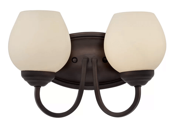 Frosted Glass Table Lamp with Oil-Rubbed Bronze Finish – HLRT16033