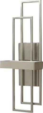 Modern Table Lamp with Brushed Nickel Finish & Integrated LED – HLRT16036
