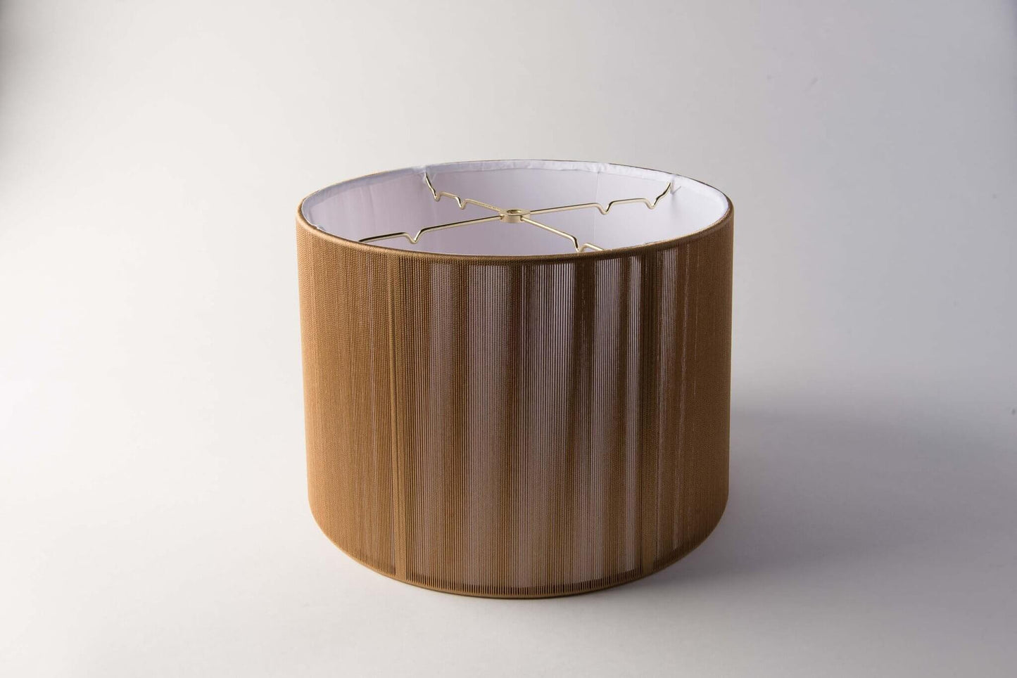 Short Drum Lampshade – Copper Silk String