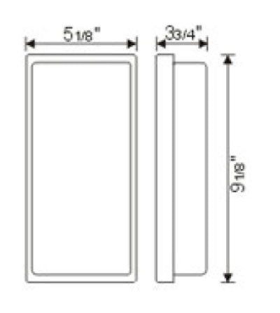 HL-UW Indoor/Outdoor Wall Pack Light – Steel Housing with Clear or Opal Lens