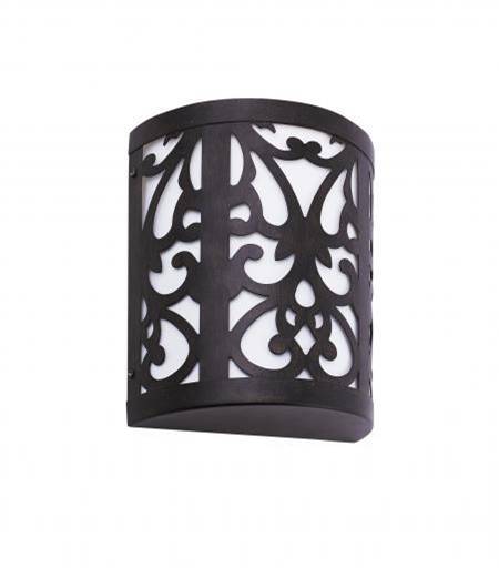 HLW10032 Iron Oxide & White Faux Alabaster Wall Sconce – 13W GU24 Hardwired Light