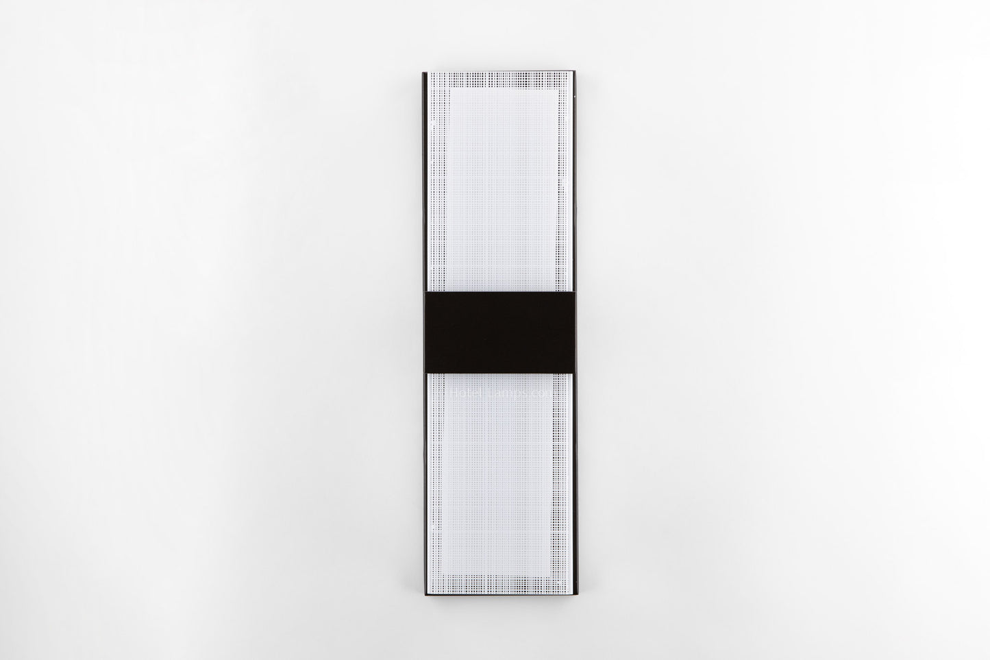 Modern Two-Light Vanity Wall Sconce – Dark Bronze Finish, Textured Acrylic Lens