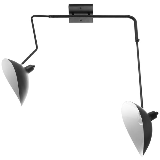 View Double Wall Lamp – Black Steel | Adjustable Avant-Garde Lighting