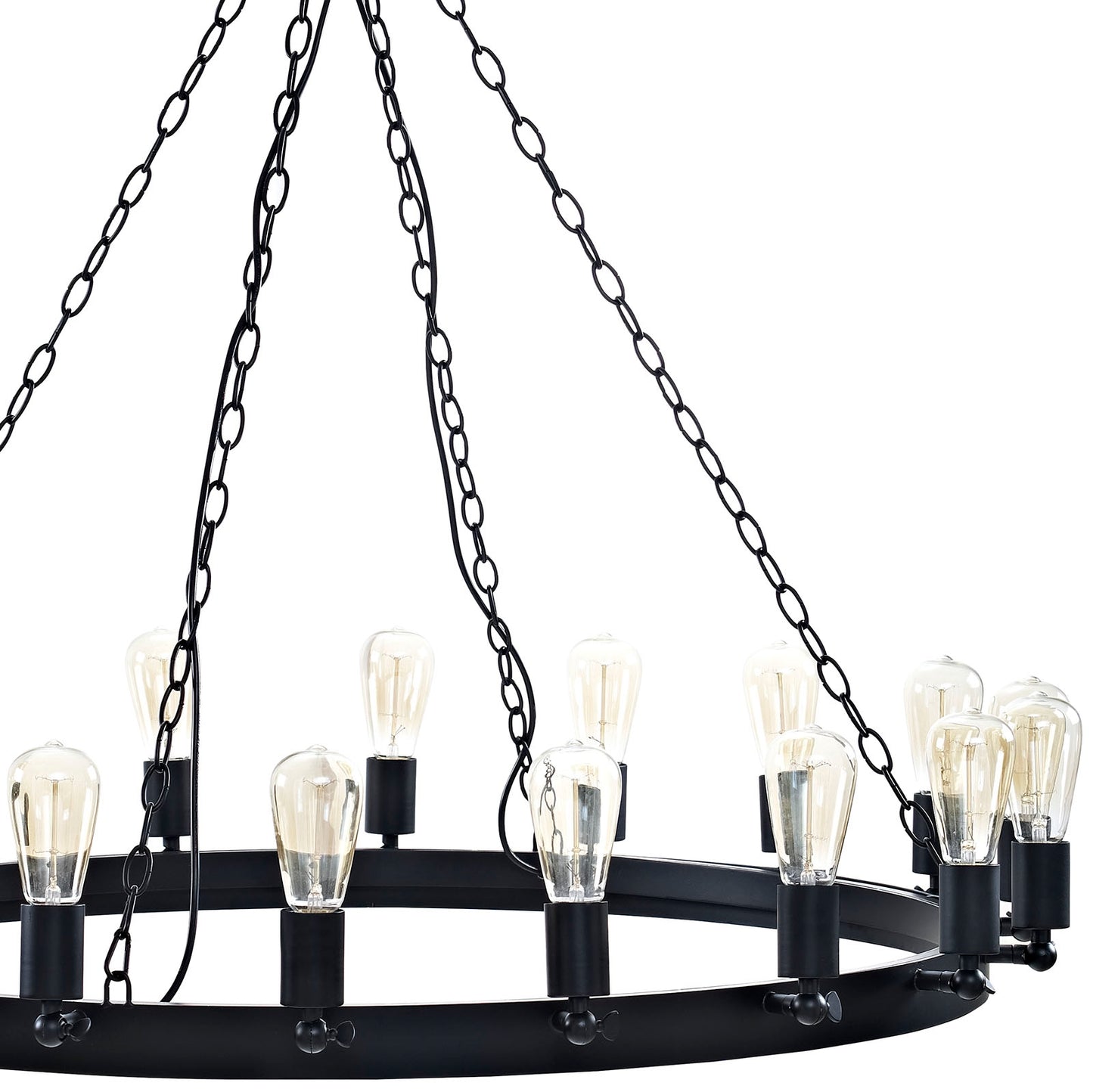 Teleport 18-Light Chandelier – Brown Finish, 42.5” x 42.5” x 73.5” – HL-2117-BRN