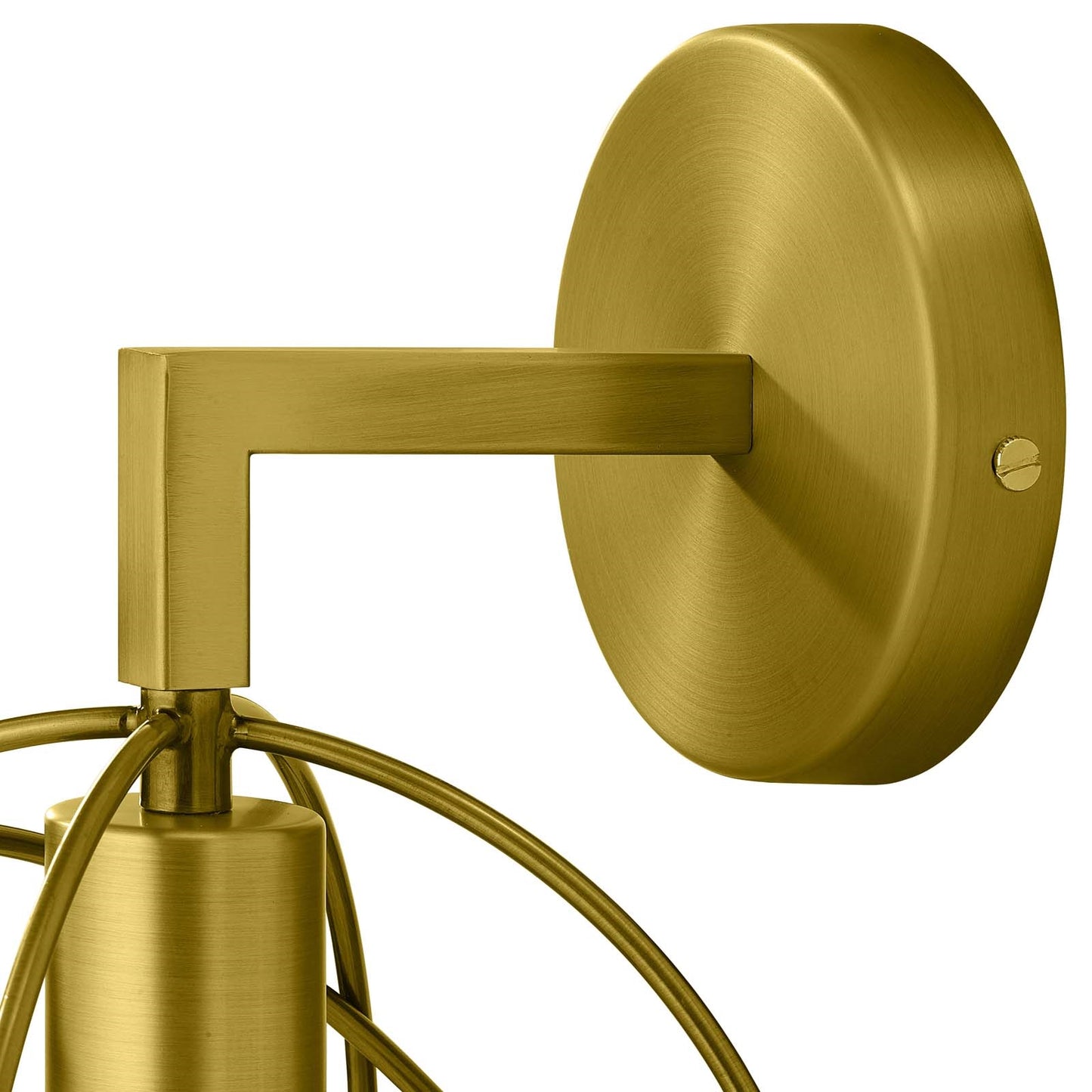 Perimeter Wall Sconce – Modern Brass | Orbital Design E26 Wall Lamp